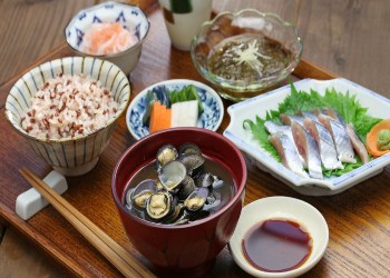 A traditional Japanese diet is well balanced