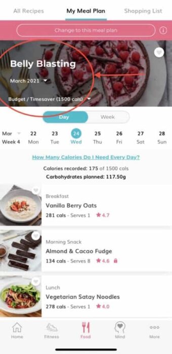 Healthy-Mummy-App-How to Customise to different Meal Plans