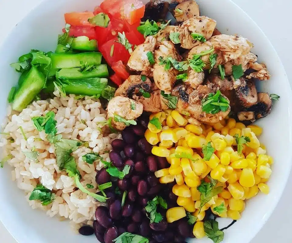 Are you Over Forty? Protein Packed Chicken Burrito Bowl